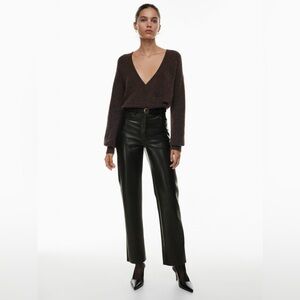 NWT Aritzia The Melina vegan leather pant, size 8